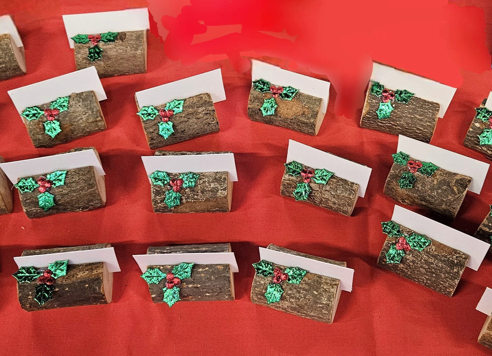 Handmade wooden name holder