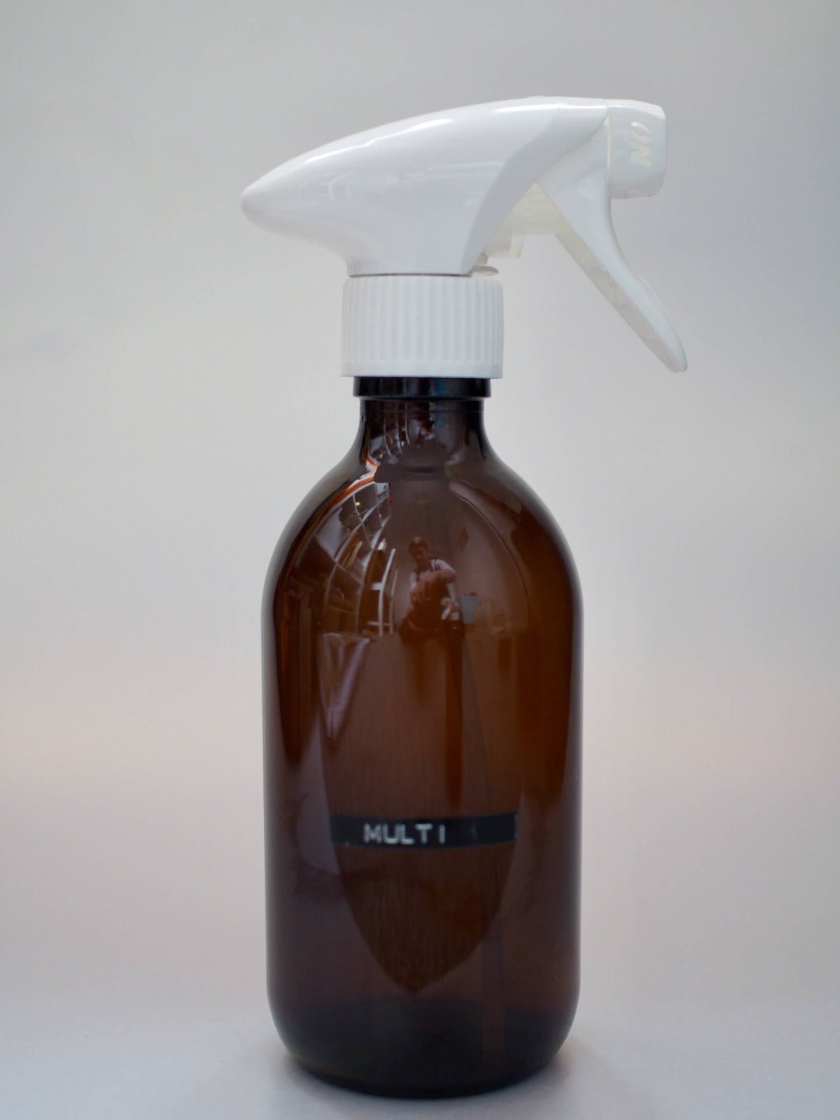 Amber glass bottle and accessories - Mix Clean Green